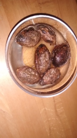 Nechame ich na 12-24h vo vode(ja som pouzil polovicu vstupnu pre crs a polovicu vodovodnu ale asi je to jedno)